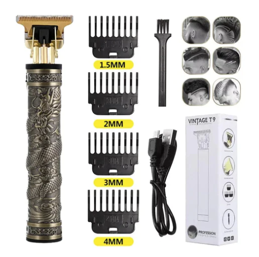 Máquina De Cortar Cabelo Barba Profissional Com Led Barbeador E Cortador Digital C/ Display Lançamento